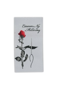 EB012 design clothing washing woven plaque wholesale armband trademark custom computer embroidery woven 唛 manufacturer 45 degree
